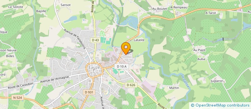 localisation de l'entreprise MADAME LAURENCE DE MARTIN  EAUZE