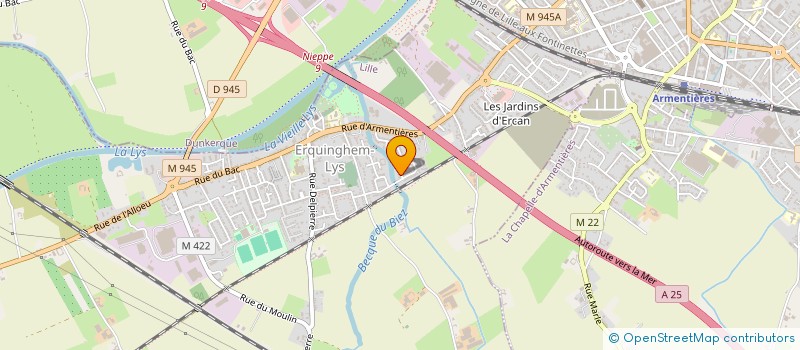 localisation de l'entreprise MADAME LAURENCE DE ROECK  ERQUINGHEM-LYS