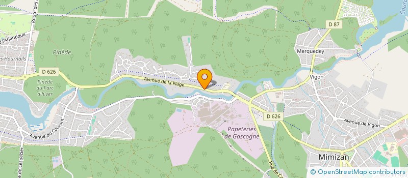 localisation de l'entreprise MADAME LAURENCE DE VRY à MIMIZAN