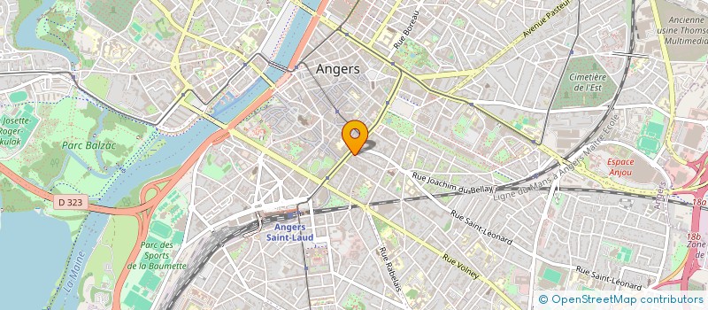 localisation de l'entreprise MADAME LAURENCE DEBAR à ANGERS