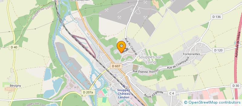 localisation de l'entreprise MADAME LAURENCE DEBARD  SOUPPES-SUR-LOING