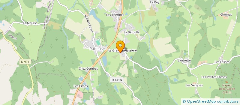 localisation de l'entreprise MADAME LAURENCE DEFRETIN à PAGEAS