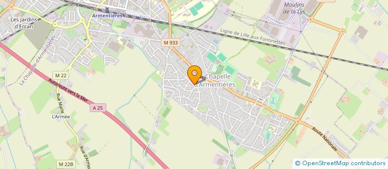 localisation de l'entreprise MADAME LAURENCE DELAIRE  LA CHAPELLE-D'ARMENTIERES