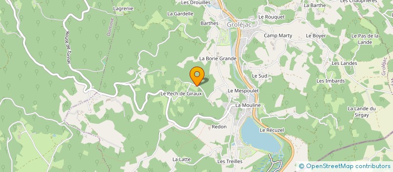 localisation de l'entreprise MADAME LAURENCE DELAMARRE  GROLEJAC