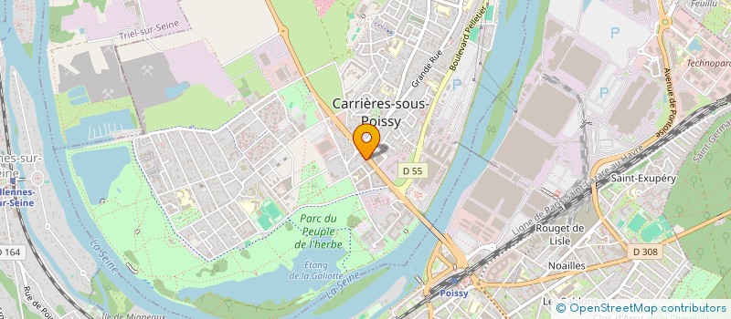 localisation de l'entreprise MADAME LAURENCE DELARUE  CARRIERES-SOUS-POISSY