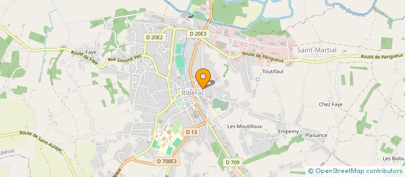localisation de l'entreprise MADAME LAURENCE DELIRE à RIBERAC
