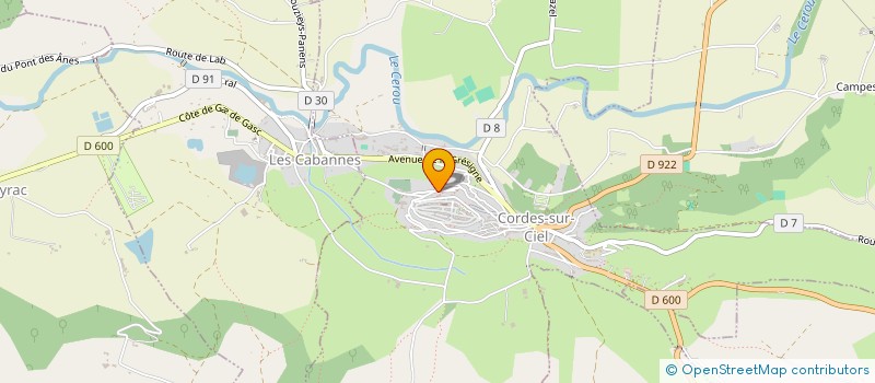 localisation de l'entreprise MADAME LAURENCE DELOCHE  CORDES-SUR-CIEL