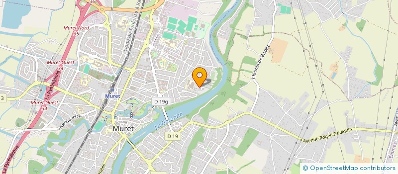 localisation de l'entreprise MADAME LAURENCE DELSAUX  MURET