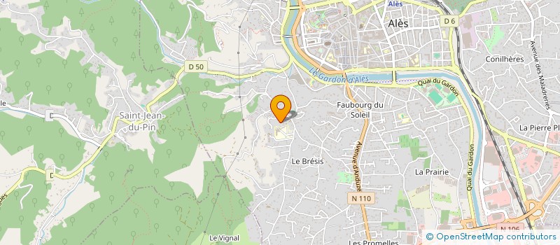 localisation de l'entreprise MADAME LAURENCE DEMANE  ALES