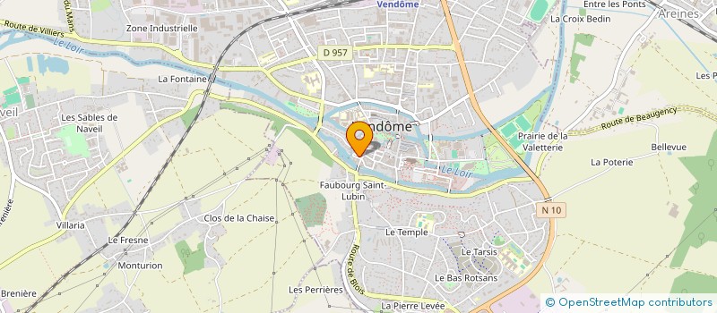localisation de l'entreprise MADAME LAURENCE DEROUIN à VENDOME