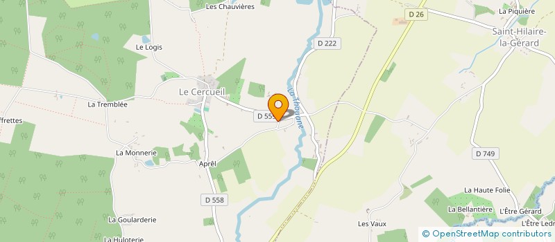 localisation de l'entreprise MADAME LAURENCE DESLANDES à LE CERCUEIL