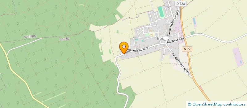 localisation de l'entreprise MADAME LAURENCE DINIZ  BOUILLY