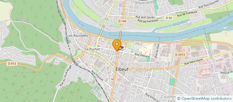 localisation de l'entreprise MADAME LAURENCE DORIVAL  ELBEUF