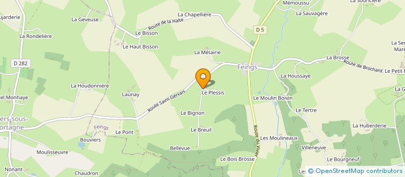 localisation de l'entreprise MADAME LAURENCE DOUCET à FEINGS