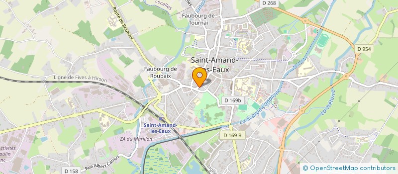 localisation de l'entreprise MADAME LAURENCE DRAUX à SAINT-AMAND-LES-EAUX