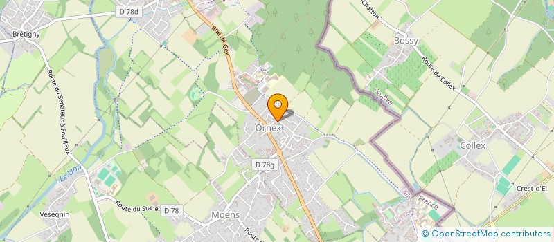 localisation de l'entreprise MADAME LAURENCE DRIJARD  ORNEX