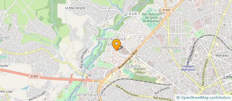 localisation de l'entreprise MADAME LAURENCE DUBOIS à LIMOGES