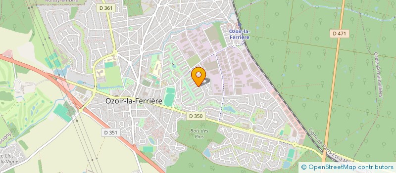 localisation de l'entreprise MADAME LAURENCE DUCHESNE  OZOIR-LA-FERRIERE