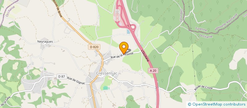 localisation de l'entreprise MADAME LAURENCE DUFOUR  CRESSENSAC-SARRAZAC