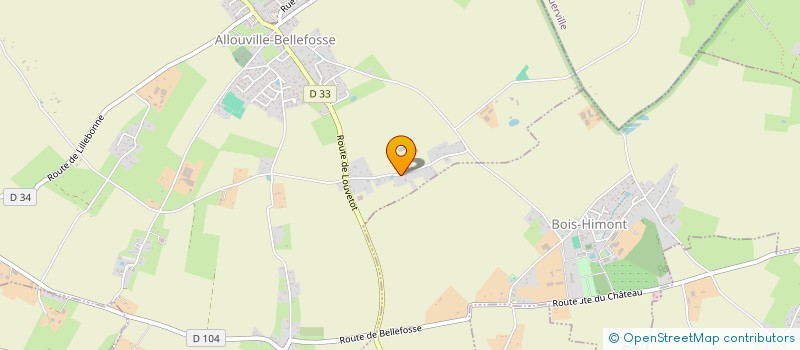 localisation de l'entreprise MADAME LAURENCE DUFRESNE  ALLOUVILLE-BELLEFOSSE