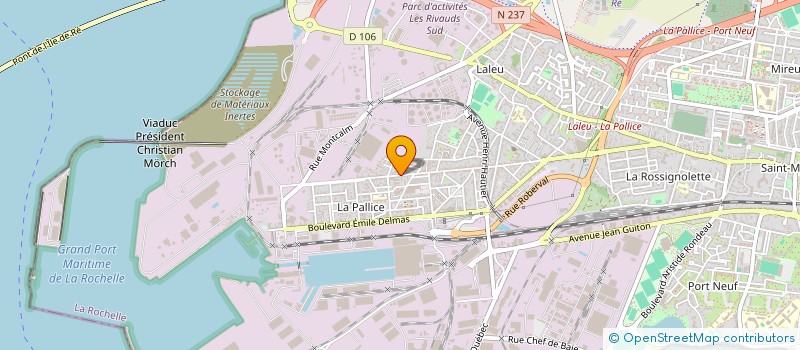 localisation de l'entreprise MADAME LAURENCE DUGE DE BERNONVILLE  LA ROCHELLE