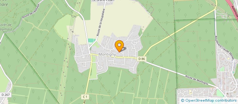 localisation de l'entreprise MADAME LAURENCE DUHAMEL à MONTIGNY