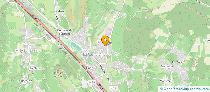 localisation de l'entreprise MADAME LAURENCE DUMONTEL  LA ROCHE-VINEUSE