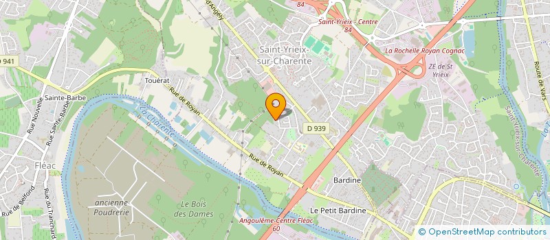 localisation de l'entreprise MADAME LAURENCE DUPEUX  SAINT-YRIEIX-SUR-CHARENTE