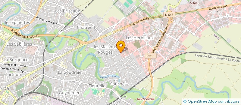 localisation de l'entreprise MADAME LAURENCE DUPLAN  NIORT