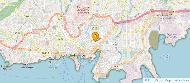 localisation de l'entreprise MADAME LAURENCE DUPONT  FORT-DE-FRANCE