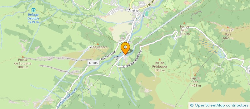 localisation de l'entreprise MADAME LAURENCE DUPUIS  ARRENS-MARSOUS