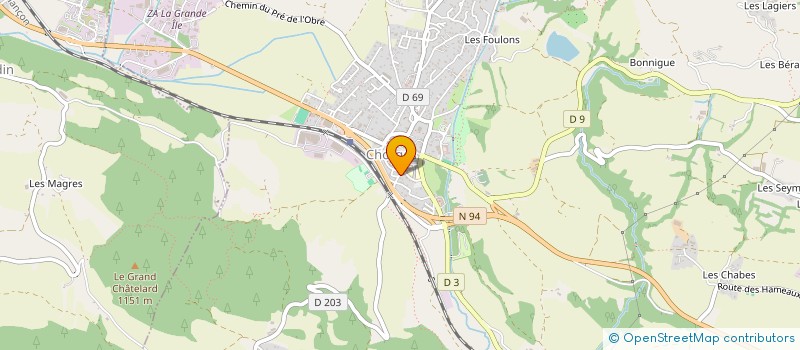 localisation de l'entreprise MADAME LAURENCE DURAND  CHORGES