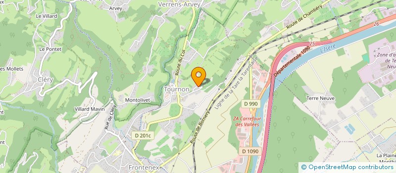 localisation de l'entreprise MADAME LAURENCE DURAZ  TOURNON