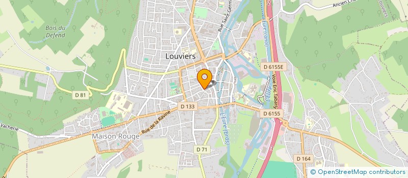 localisation de l'entreprise MADAME LAURENCE DURBIN  LOUVIERS