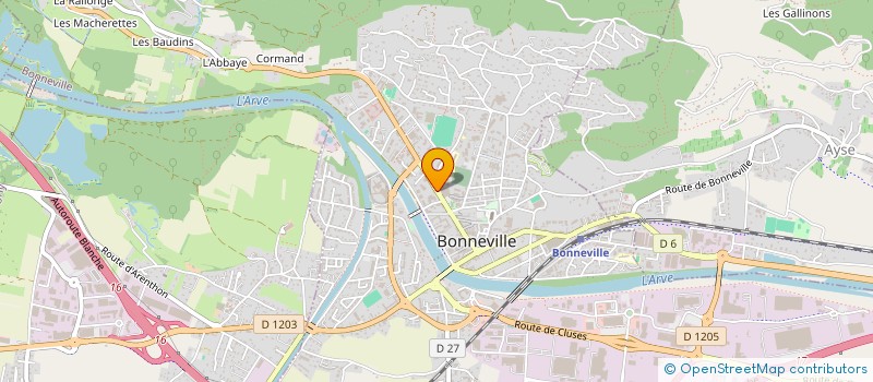 localisation de l'entreprise MADAME LAURENCE DURIEUX  BONNEVILLE