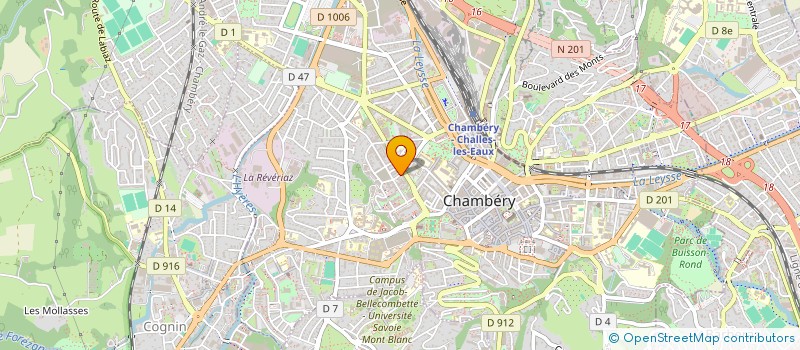 localisation de l'entreprise MADAME LAURENCE DUROUGE  CHAMBERY