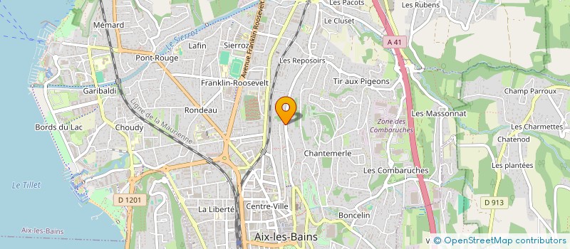 localisation de l'entreprise MADAME LAURENCE DUSSAUX  AIX-LES-BAINS