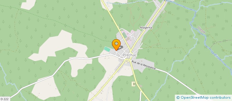 localisation de l'entreprise MADAME LAURENCE DUVAL  PRECHAC