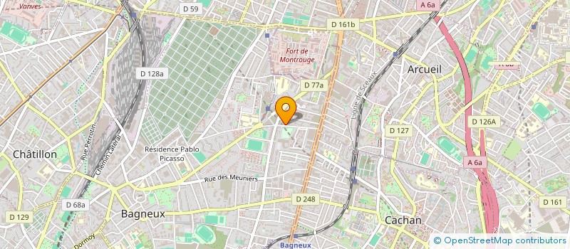 localisation de l'entreprise MADAME LAURENCE EL NOUCHI  BAGNEUX