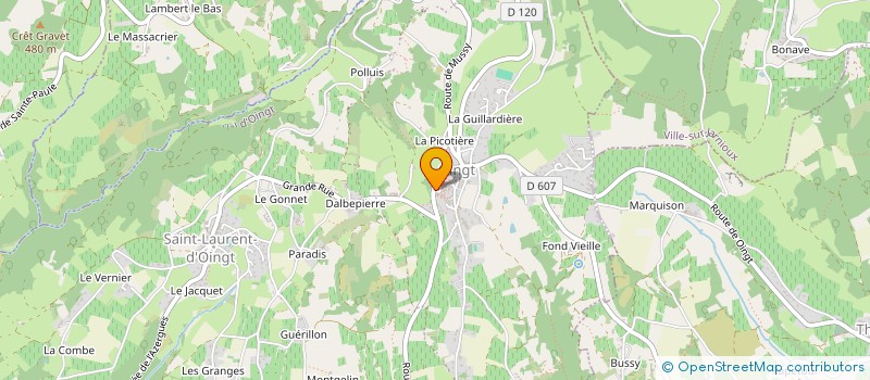 localisation de l'entreprise MADAME LAURENCE ELINEAU à VAL D'OINGT