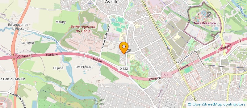 localisation de l'entreprise MADAME LAURENCE ESNAULT  AVRILLE