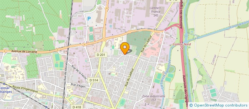 localisation de l'entreprise MADAME LAURENCE ETTMULLER  COLMAR