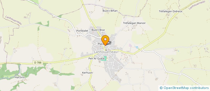 localisation de l'entreprise MADAME LAURENCE FAGES  LANHOUARNEAU