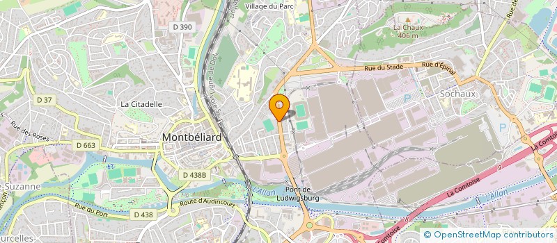 localisation de l'entreprise MADAME LAURENCE FAIVRE  MONTBELIARD