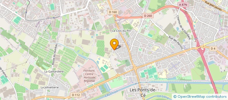 localisation de l'entreprise MADAME LAURENCE FAIVRE  LES PONTS-DE-CE