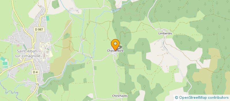 localisation de l'entreprise MADAME LAURENCE FARGES  SAINT-ALBAN-SUR-LIMAGNOLE