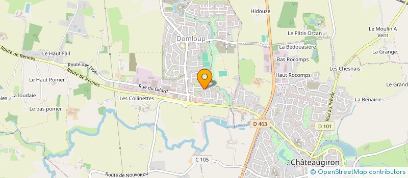 localisation de l'entreprise MADAME LAURENCE FAUQUET  DOMLOUP