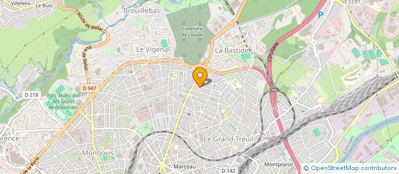 localisation de l'entreprise MADAME LAURENCE FAURE à LIMOGES
