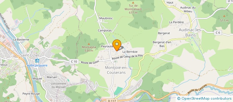 localisation de l'entreprise MADAME LAURENCE FAUROUX à MONTJOIE-EN-COUSERANS