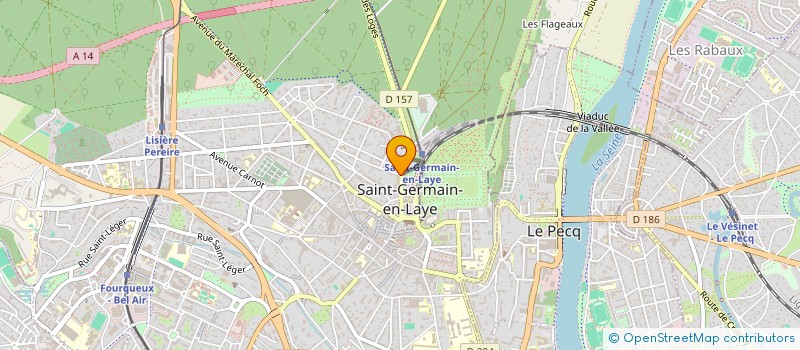 localisation de l'entreprise MADAME LAURENCE FAVE  SAINT-GERMAIN-EN-LAYE